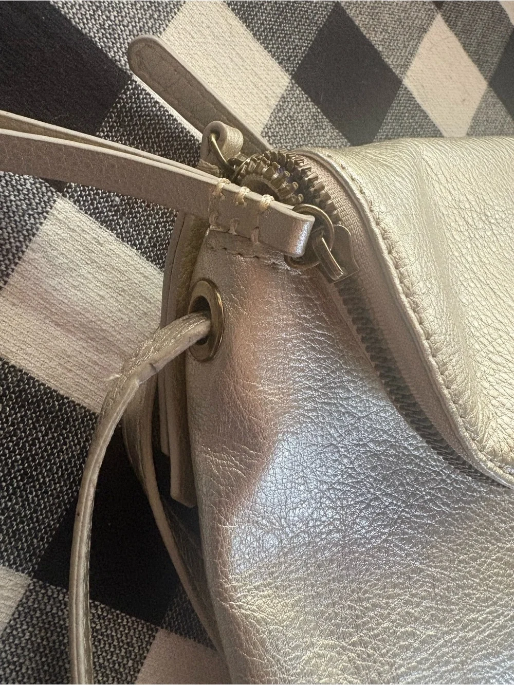 Champagne Gold Crossbody Bag - Women